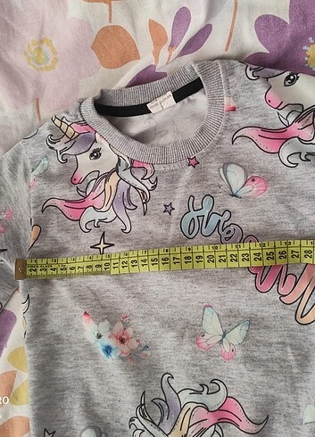 6 Yaş Beden Pamuklu penye Sweatshirt /pijama üstü