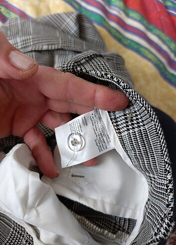 Kareli sigaret Kumaş pantolon - Görsel 7