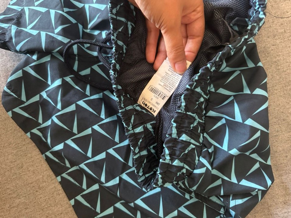 Erkek Lacivert Desenli Mayo Şort - Görsel 3