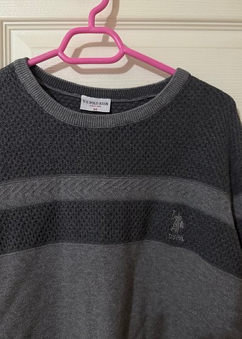 Gri Erkek Triko Uzun Kollu Kazak - Görsel 3