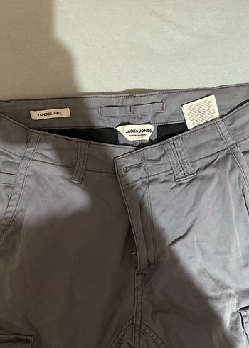 Gri Erkek Street Wear Kot Pantolon - Görsel 2