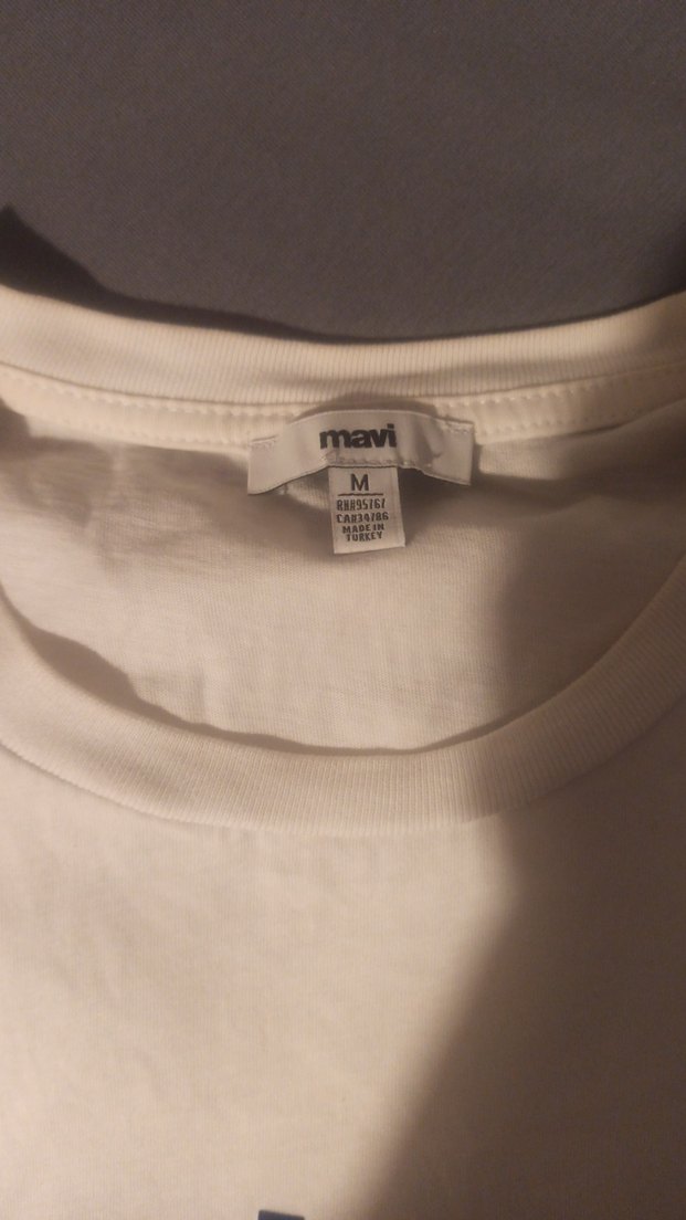 Beyaz miav Baskılı Kadın Tişört - Görsel 2