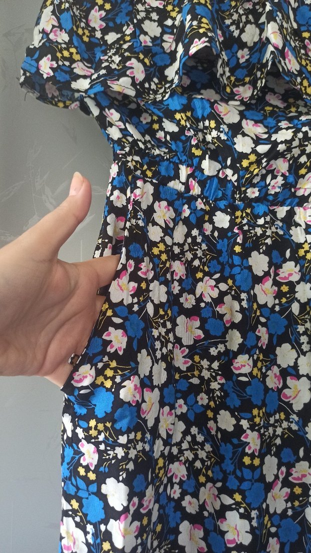 Uzun Straplez Bohem Elbise - Görsel 2