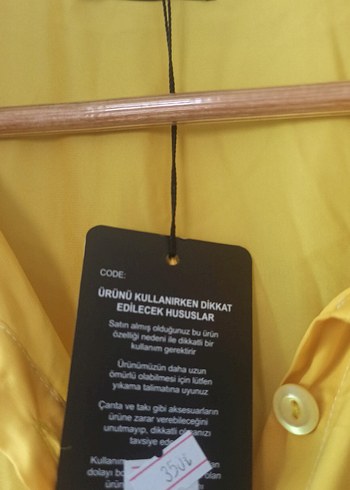 46 Beden Uzun Kollu Düğmeli tiril Gömlek