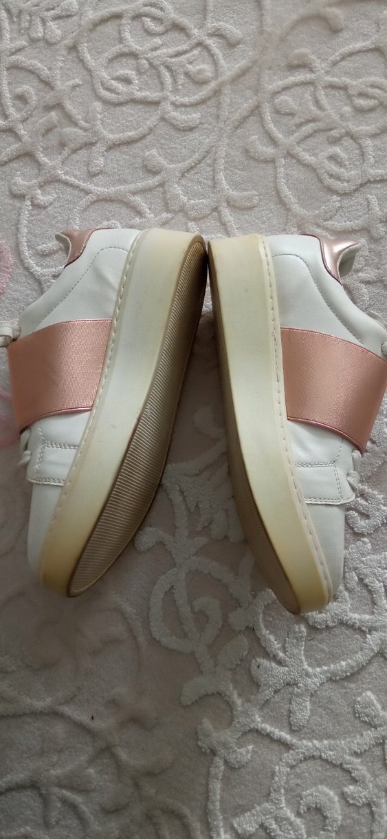 Beyaz Kadın Dolgu Topuklu Spor Ayakkabı - Görsel 2