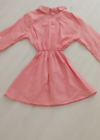 m Beden pembe Renk Pembe Keten uzun Kollu Gömlek