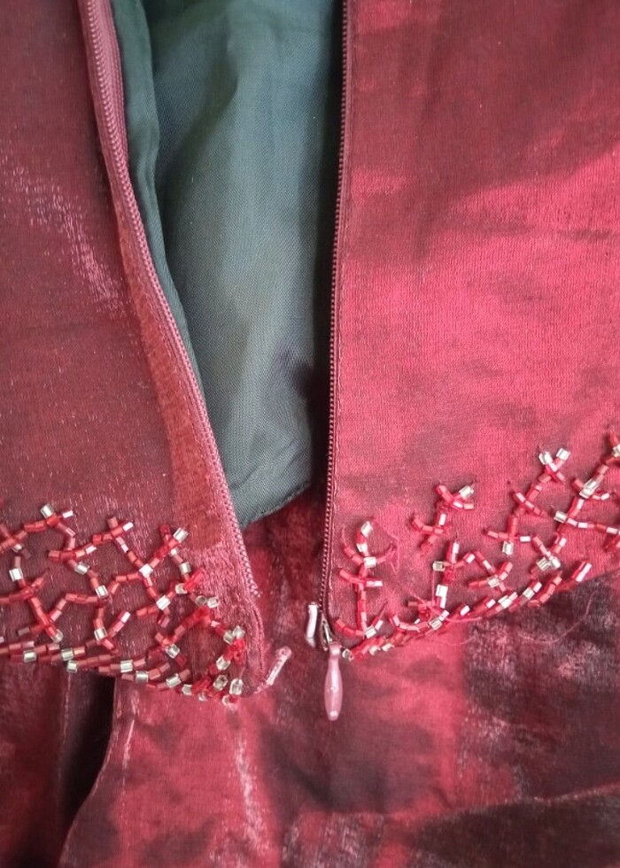 Bordo ikili takım abiye  - Görsel 4