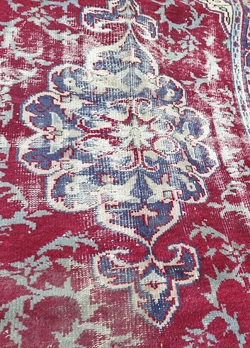 Vintage kök boya antika el dokuma kilim  - Görsel 6