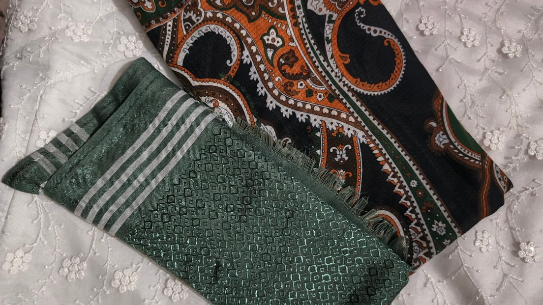 Bohem Çok Renkli Kadın Şal - Görsel 3