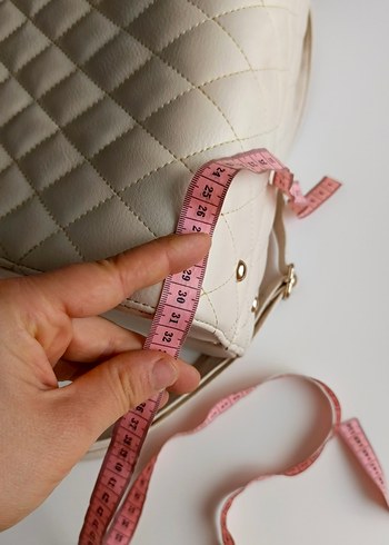 Beyaz Kapitone Kadın Çanta - Görsel 3