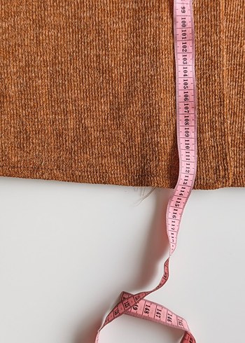 Kahverengi V Yaka Uzun Kollu kap - Görsel 4