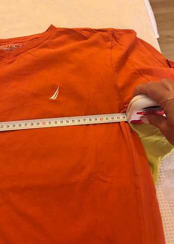 13-14 Yaş Beden sarı Renk Nautica Sarı ve turuncu Pamuklu Tişört XL