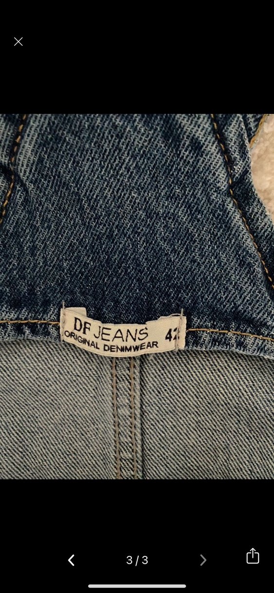 Kadın Mavi Denim Midi Salopet - Görsel 3