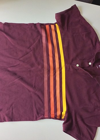 Bordo Düğmeli Erkek Polo Tişört