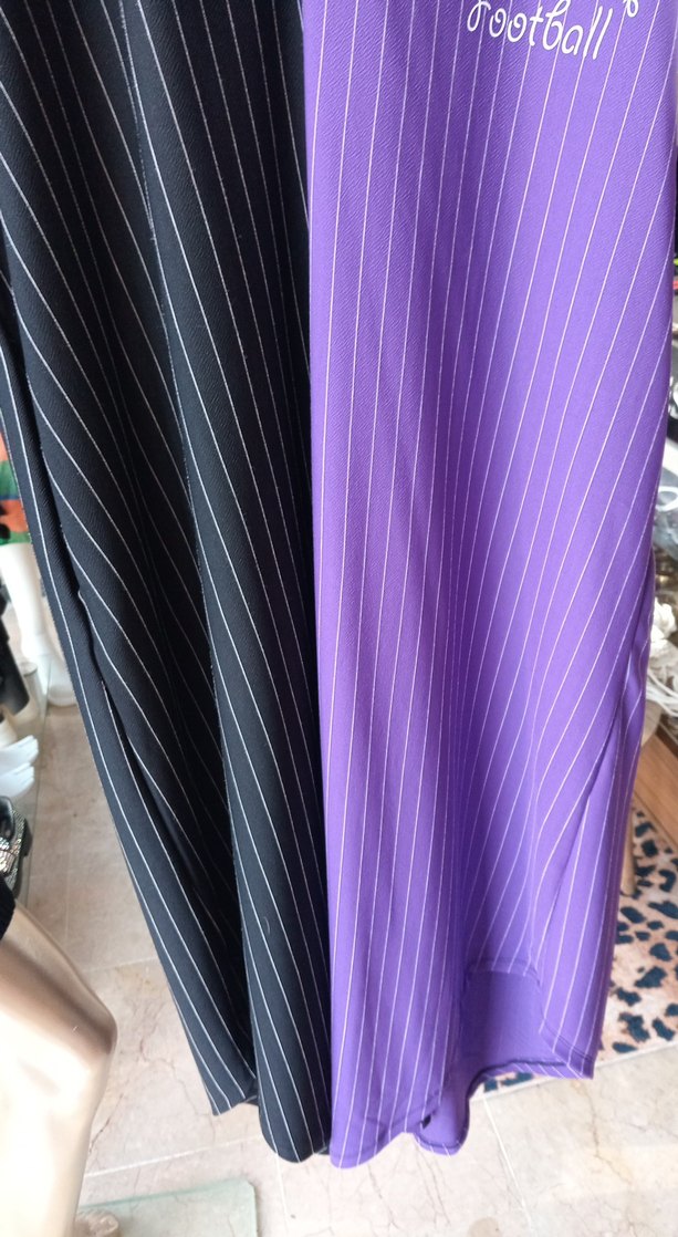 Renkli V Yaka Midi  Elbisesi - Görsel 4