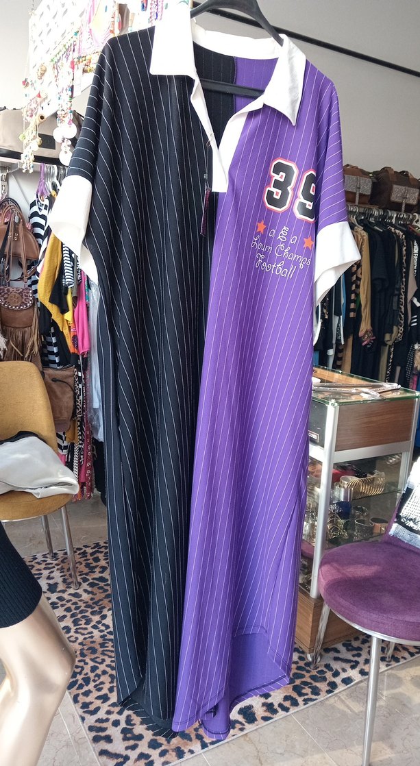 Renkli V Yaka Midi  Elbisesi - Görsel 2