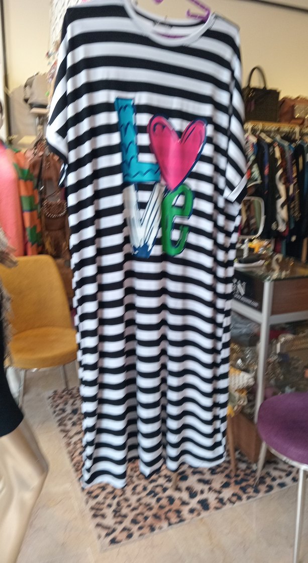 Renkli Desenli elbise - Görsel 3