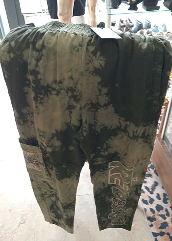 Erkek Yeşil Batik Desenli Outdoor Eşofman - Görsel 3