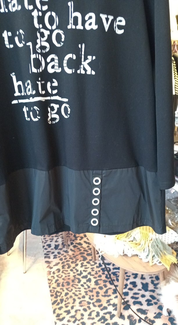 Siyah Uzun Kollu sweeat - Görsel 3