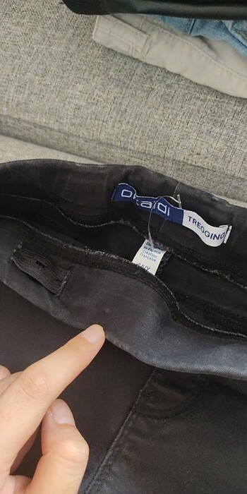 Zara Siyah Dar Paça Kız Çocuk kot Pantolon/tayt