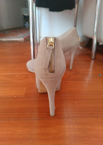 39 Beden NINE WEST çivi topuklu süet kadın ayakkabı