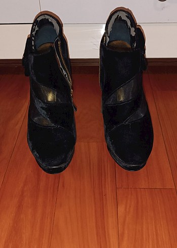 Siyah Süet NINE WEST çivi Topuk kadin Ayakkabı