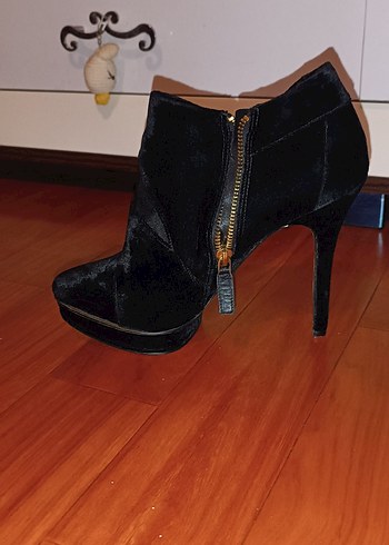 Nine West Siyah Süet NINE WEST çivi Topuk kadin Ayakkabı
