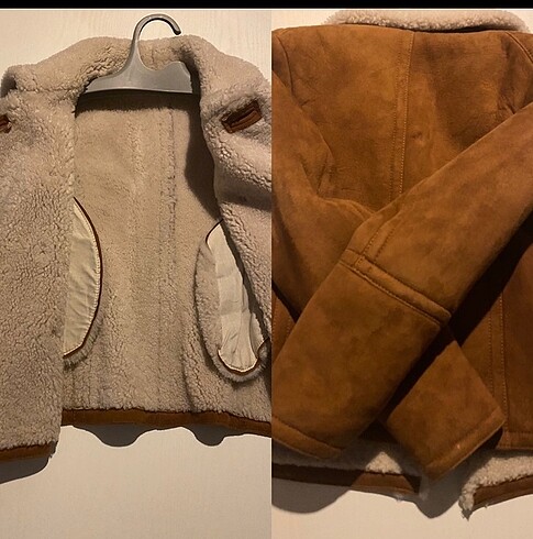 s Beden camel Renk Dsquared2 shearling coat