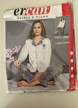 xl Beden beyaz Renk Pijama takımı