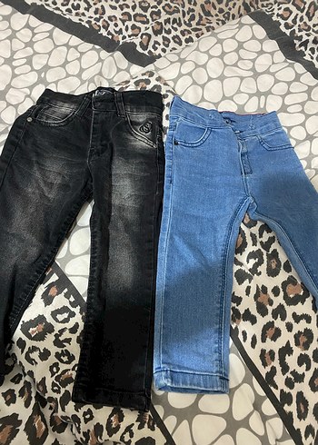 12-18 Ay Beden Erkek Çocuk Mavi Slim Fit Kot Pantolon 2adet tır