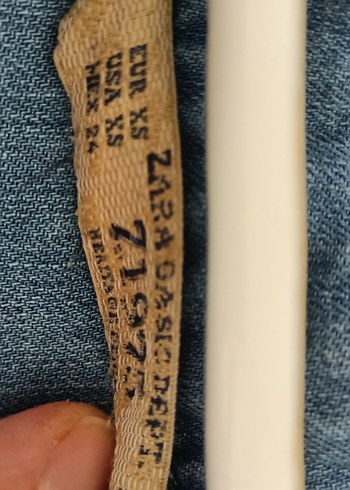 Zara ince Kot Kumaşlı, kısa kol tulum - Görsel 6