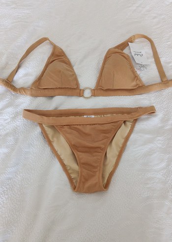 Bej İpli Kadın Bikini