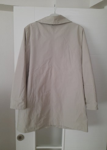 42 Beden ten rengi Renk Bej Düğmeli Midi Yağmurluk Trenchcoat