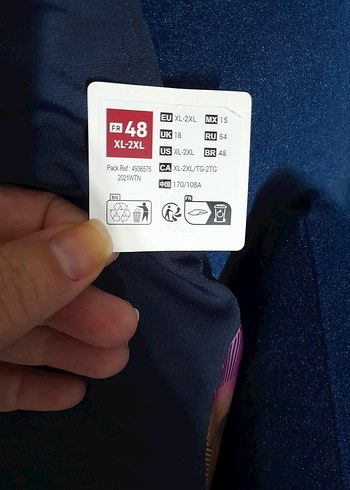 Lacivert Atletik Kolsuz Kadın Mayo - Görsel 6