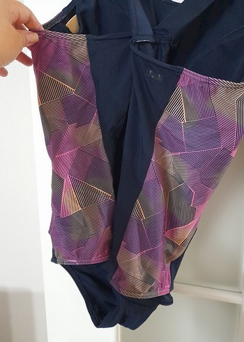 Lacivert Atletik Kolsuz Kadın Mayo - Görsel 5