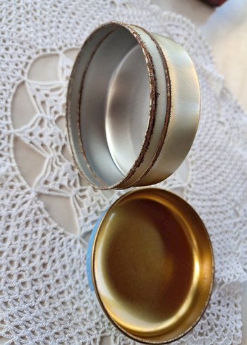 Vintage Noel Baskılı Teneke Kutu - Görsel 5