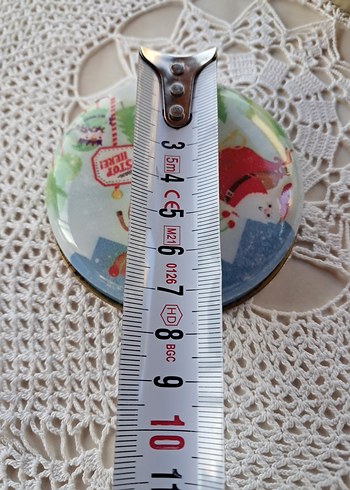 Vintage Noel Baskılı Teneke Kutu - Görsel 7