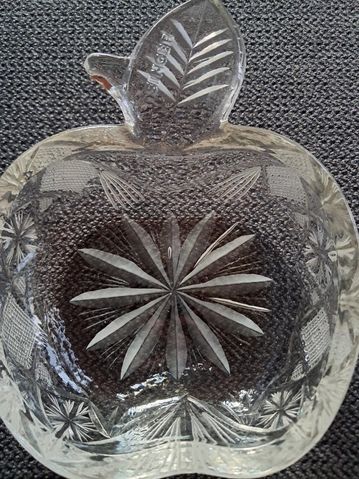 Vintage Sınger Kesme Kristal - Görsel 4