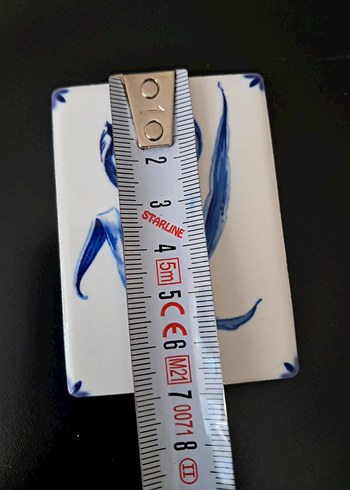 Mavi Beyaz El boyama Magnet - Görsel 6