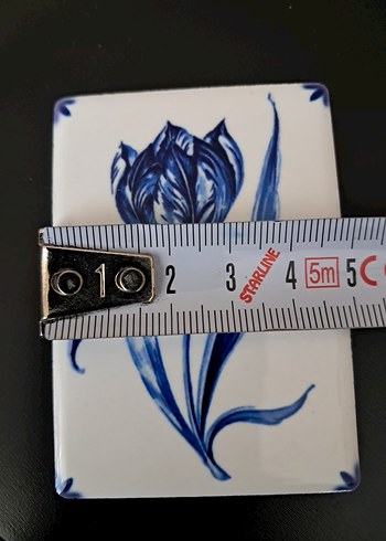 Mavi Beyaz El boyama Magnet - Görsel 5