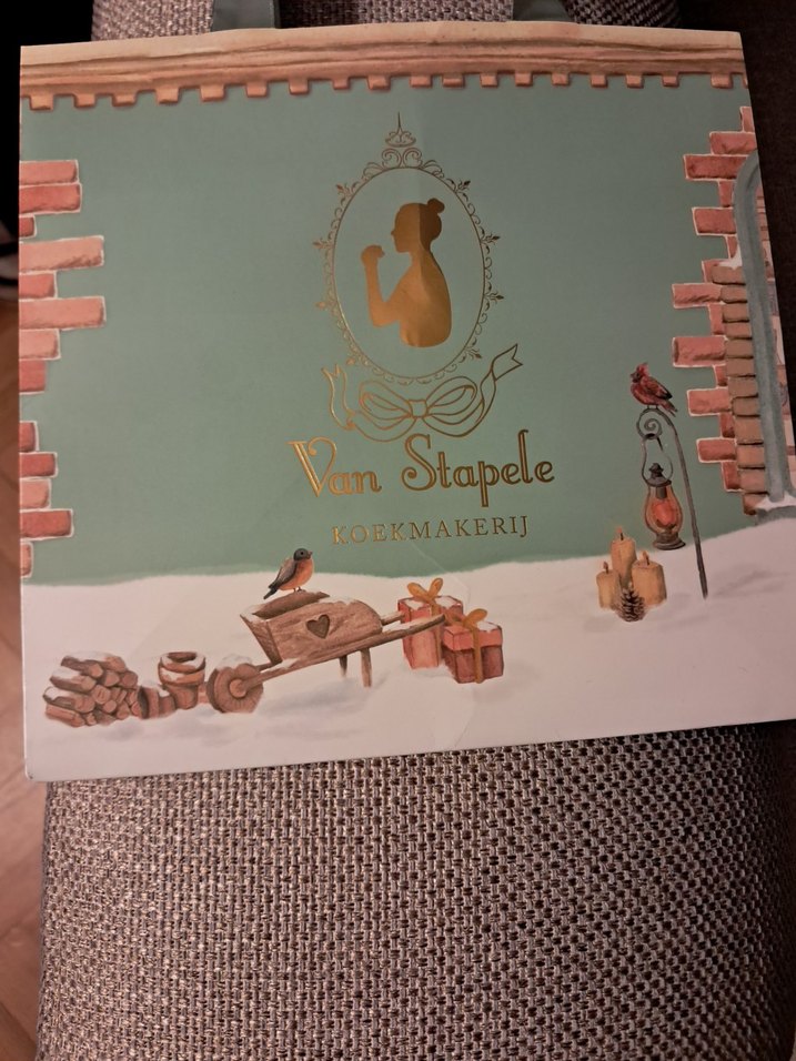 Var Stapele Koekmakerij Karton Çanta - Görsel 3