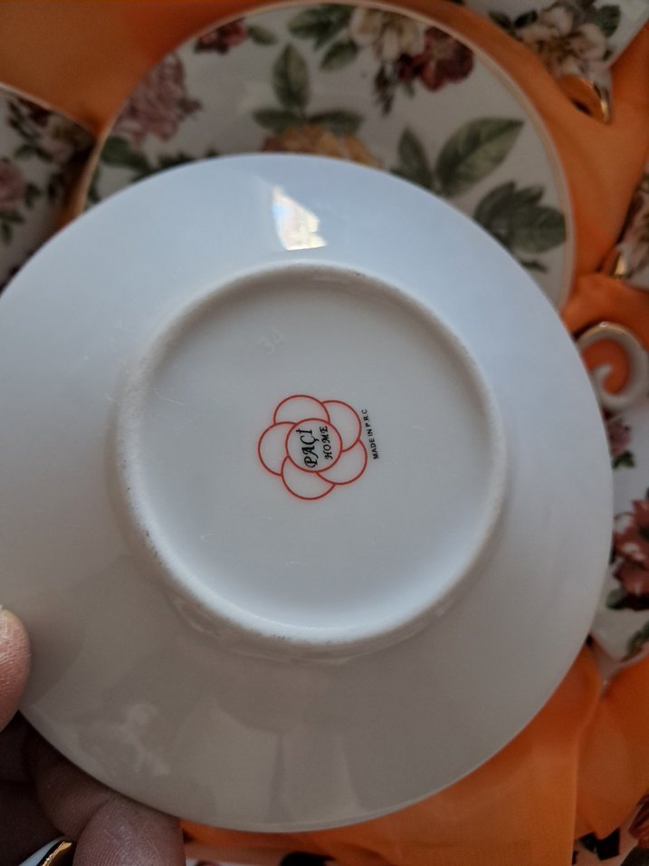 Vintage Porselen 6'lı Kahve Fincanı Seti - Görsel 5