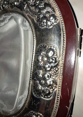 Vintage Oval Ahşap Takı Kutusu - Görsel 4