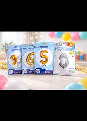 Sayı helyum balon  - Görsel 2