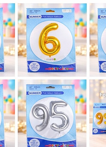 Sayı helyum balon  - Görsel 3