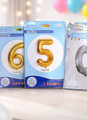 Sayı helyum balon  - Görsel 5