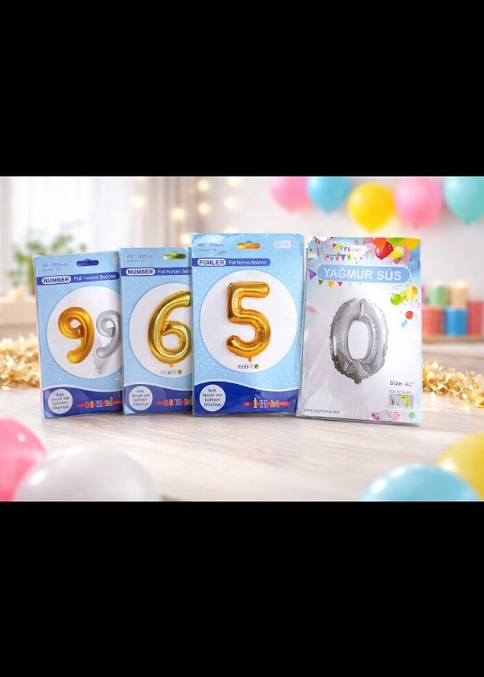 Sayı helyum balon  - Görsel 2