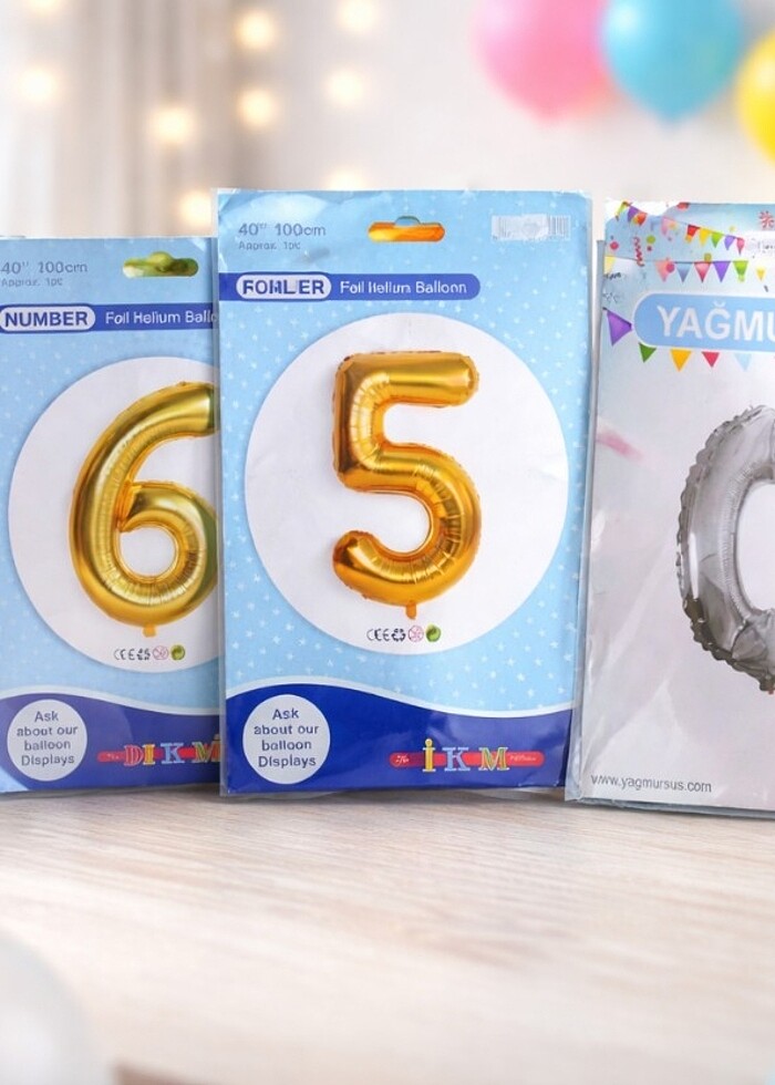 Sayı helyum balon  - Görsel 5