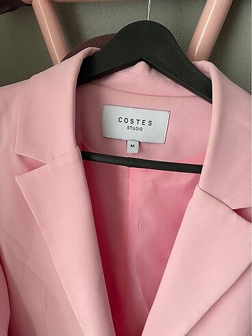 Pembe blazer ceket