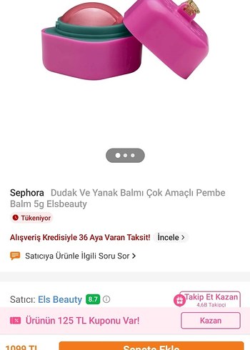 Sephora Üzüm ve Şeker Aromalı Dudak Balmı - Görsel 4